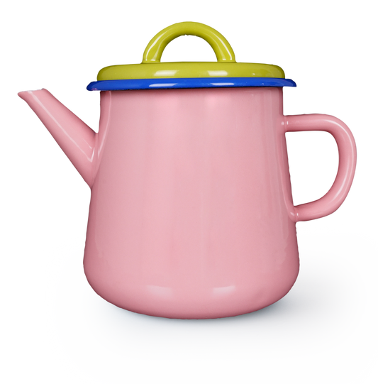 Colorama Enamel Tea Pot| Soft Pink | Bornn (Turkey)