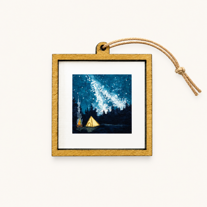 Camping Galaxy Mini Art Print | Mick’s Art Goods (WA)
