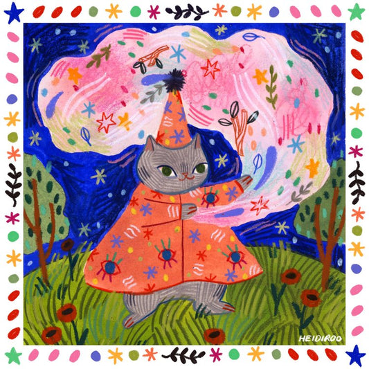 Cat Wizard Magic Cloud | Heidi Moreno (CA)