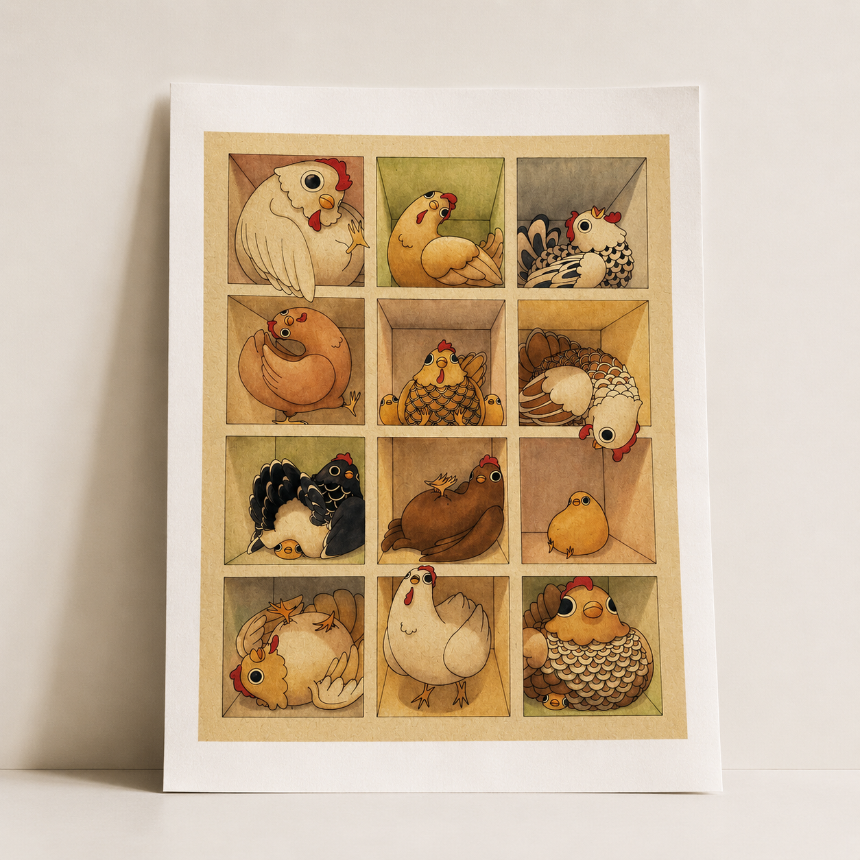 Chicken Coop Art Print | Felicia Chiao (CA)