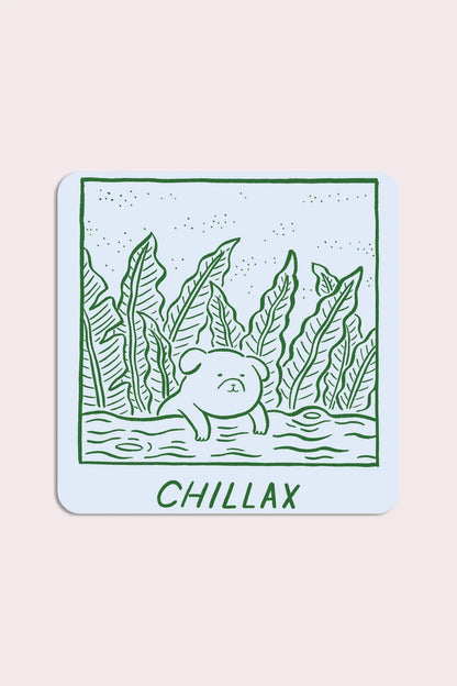 Chillax Vinyl Sticker | Satoshi Kurosaki