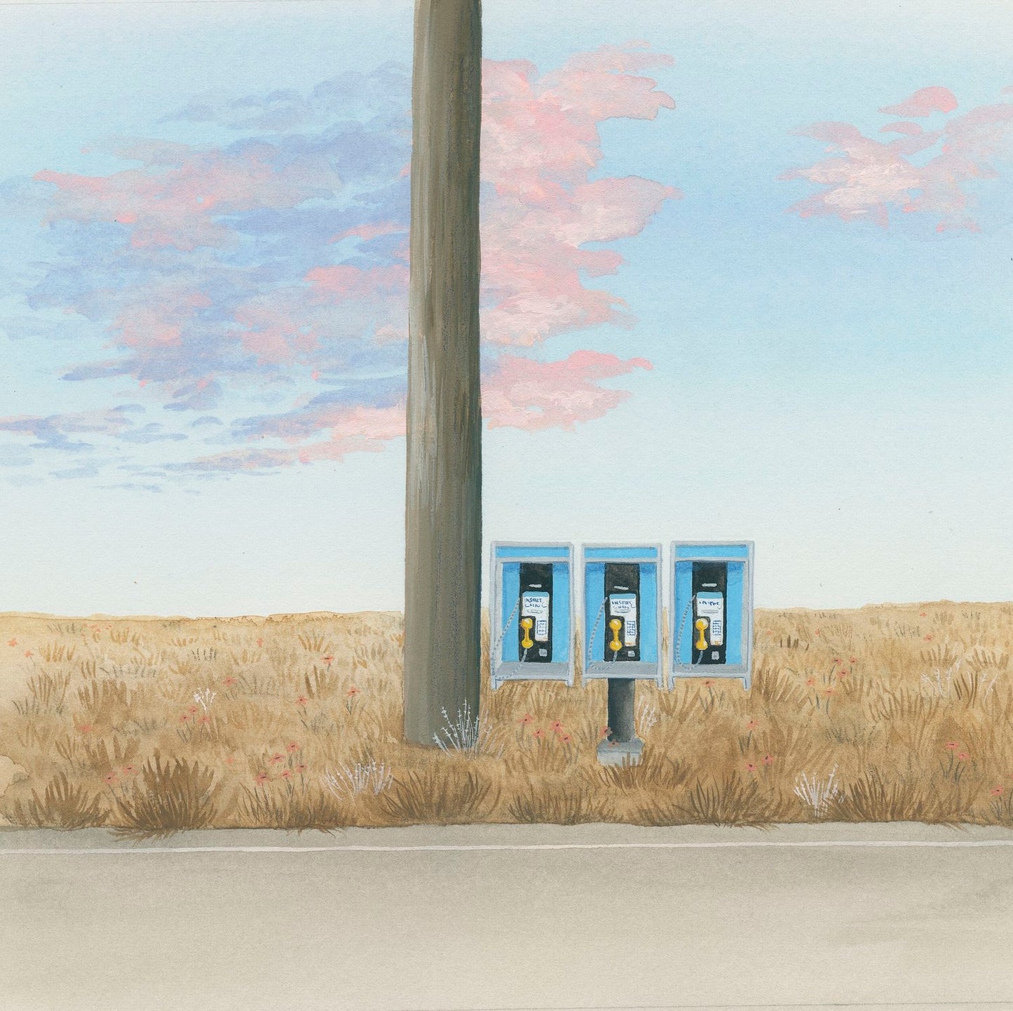 Collect Call Charges Pocket Art Print | Heather Sundquist Hall (TX)