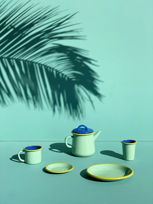 Colorama Enamel Tea Pot| Mint | Bornn (Turkey)