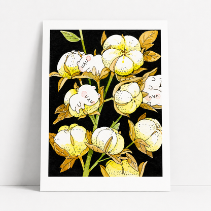 Cotton Mini Print | Jungle Cat Series | Koyamori (CAN)