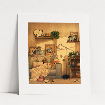 Couch Nap Art Print | Felicia Chiao (CA)