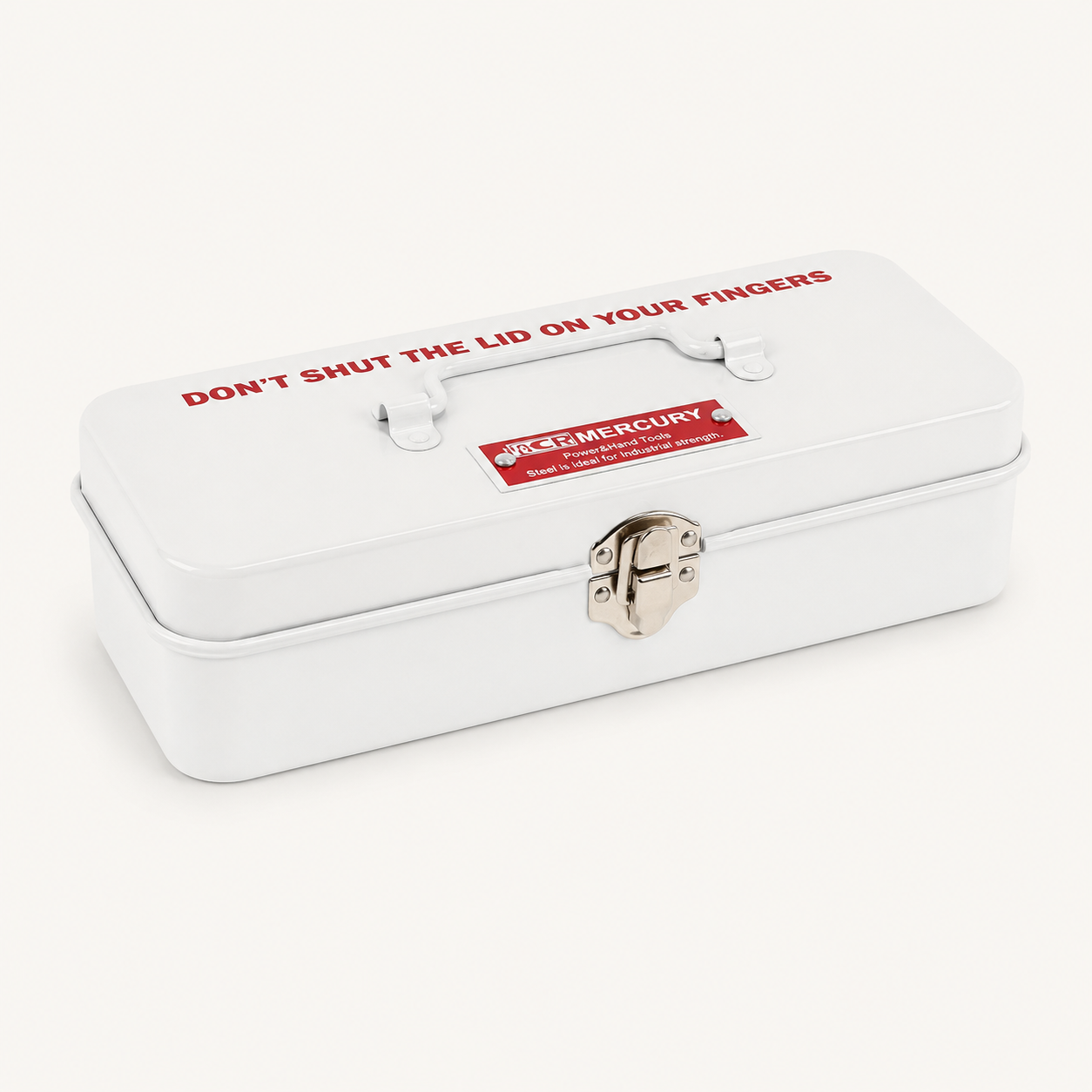 Tinplate Small Tool Box Case Snap Closure  | Mercury (Japan)