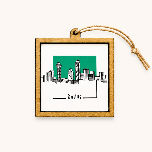 Dallas, Texas Mini Art Print | Mick’s Art Goods (WA)