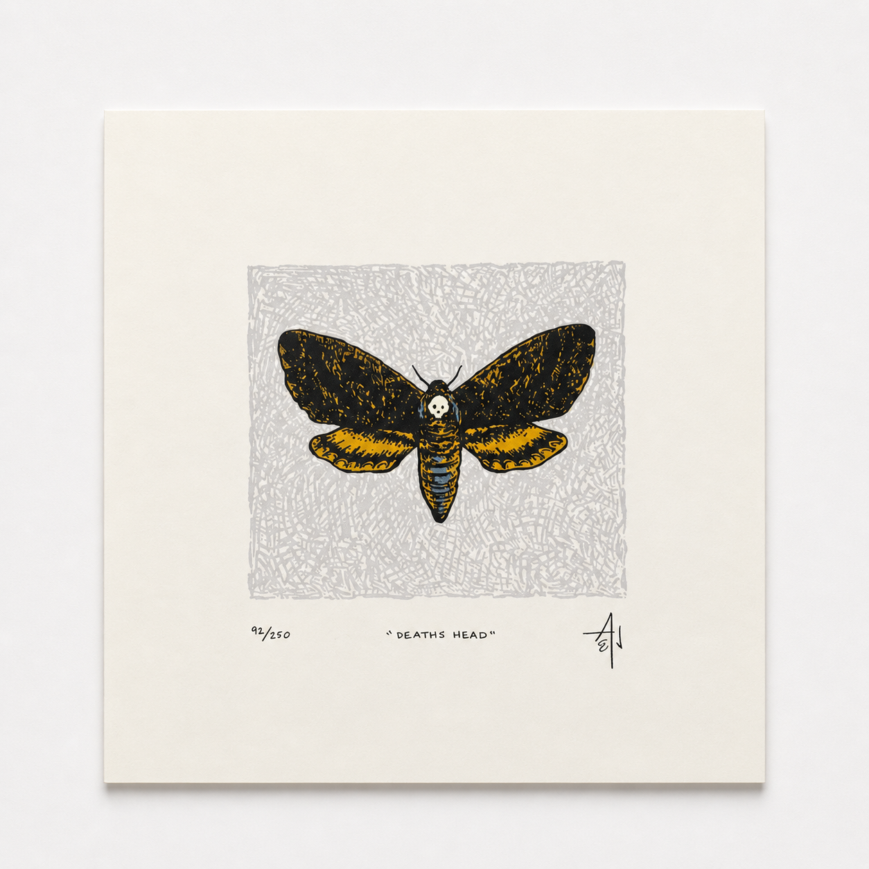 Death’s Head Screenprint | Allison & Jonathan Metzger (IA)