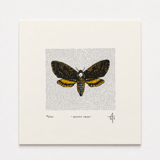 Death’s Head Screenprint | Allison & Jonathan Metzger (IA)