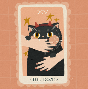 Devil Tarot Art Print | Rachele Cromer (OK)