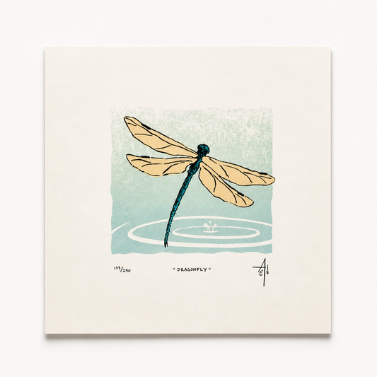 Dragonfly Screenprint | Allison & Jonathan Metzger (IA)