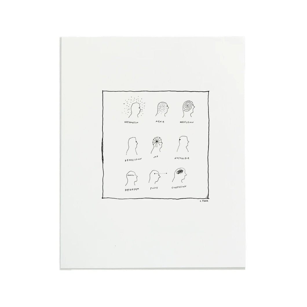 Feelings Letterpress Print | Liana Finck (NY)