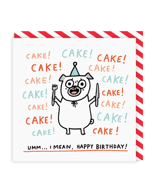 Cake! Cake! Cake! Birthday Card | Gemma Correll (UK)