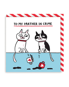 Partner in Crime Greeting Card | Gemma Correll (UK)