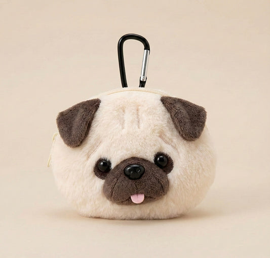 Pug Mini Plush Pouch | Bestever (Japan)