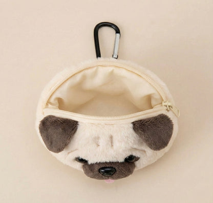 Pug Mini Plush Pouch | Bestever (Japan)
