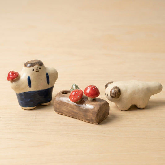 Mushroom Hunting Handmade Stoneware Set | Taitau Fung (HK)