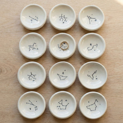 Small Zodiac Constellation Ceramic Ring Dish | Tasha McKelvey (VA)