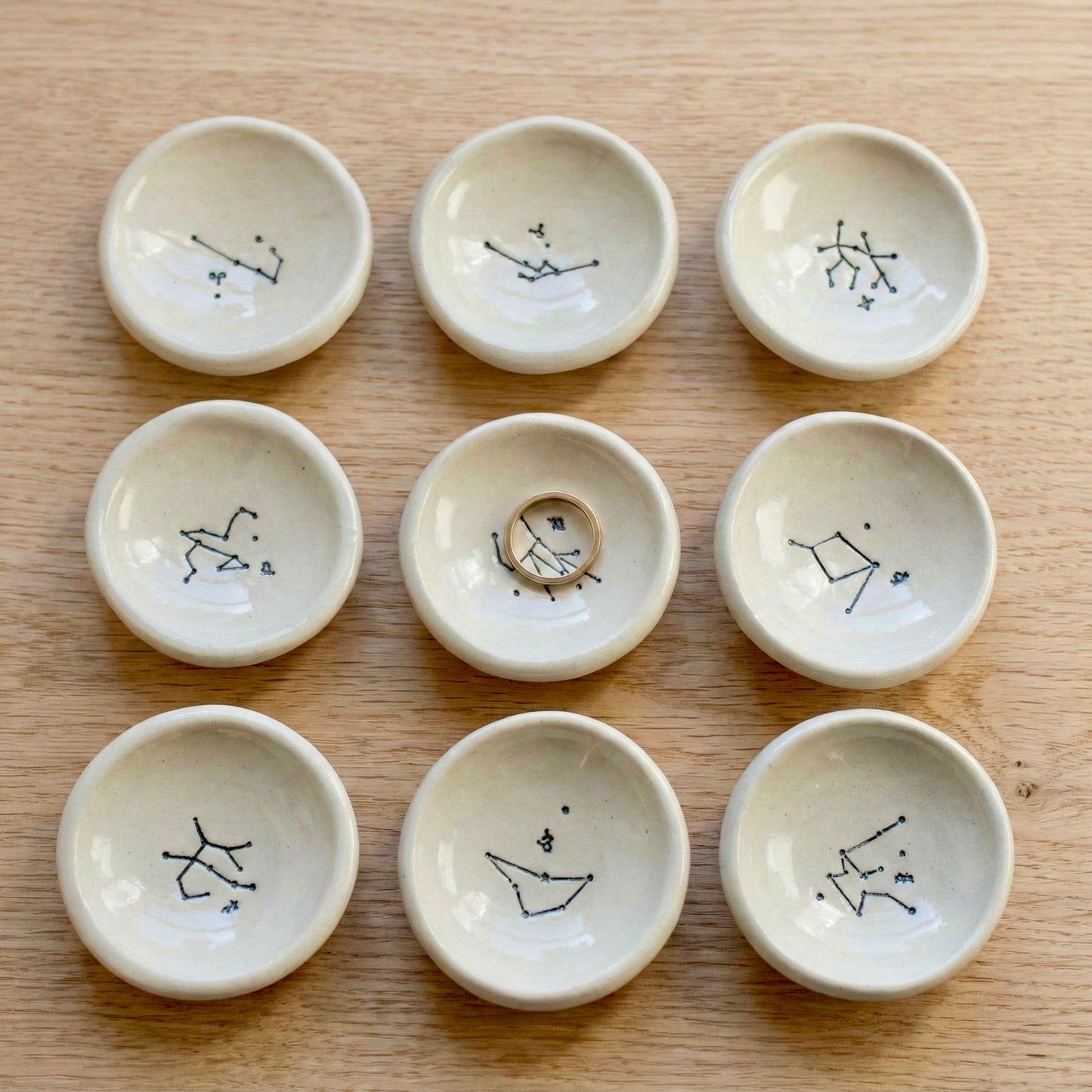 Small Zodiac Constellation Ceramic Ring Dish | Tasha McKelvey (VA)