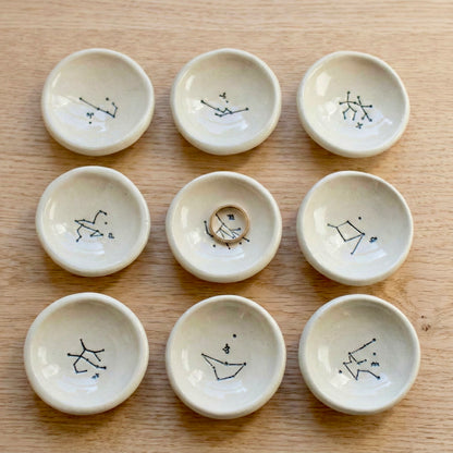 Small Zodiac Constellation Ceramic Ring Dish | Tasha McKelvey (VA)
