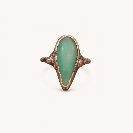 Green Adventure Copper Ring No. 1 | Size 6.5 | Shamsy Roomiani (Tx)