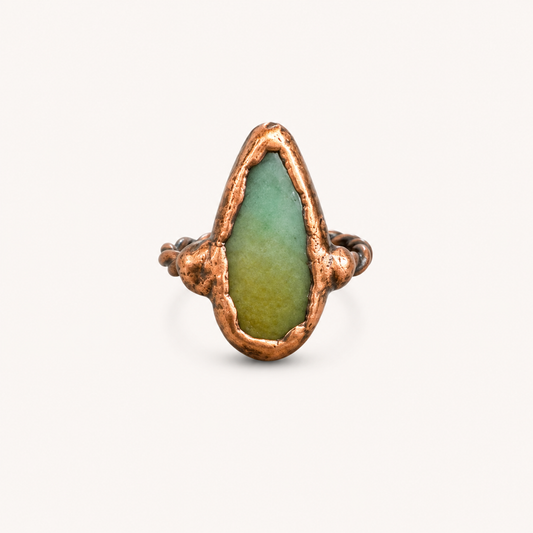 Green Adventure Copper Ring No. 4 | Size 6 | Shamsy Roomiani (Tx)