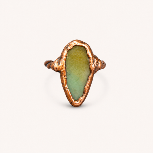 Green Adventure Copper Ring No. 4 | Size 6 | Shamsy Roomiani (Tx)