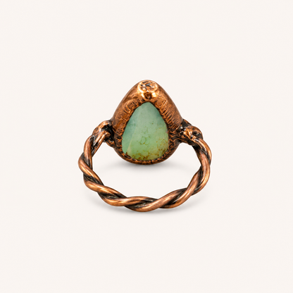 Green Adventure Copper Ring No. 4 | Size 6 | Shamsy Roomiani (Tx