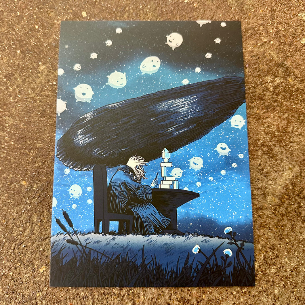 Miyazaki Mini Print Postcard | Boy and the Heron-Night | Tim Doyle (TX)