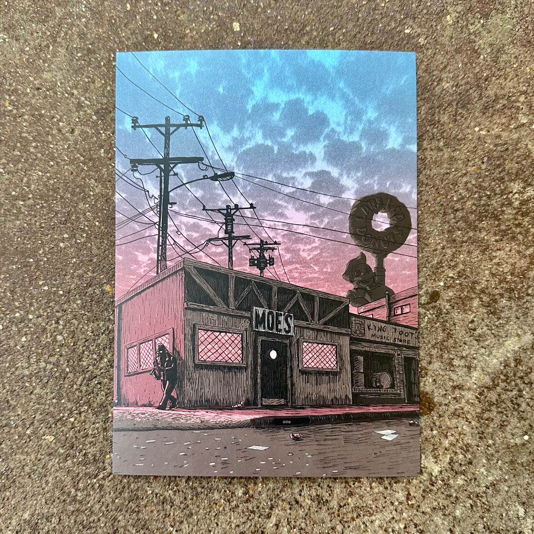 Springfield Mini Print Postcard | Moe's Tavern-Day | Tim Doyle (TX)