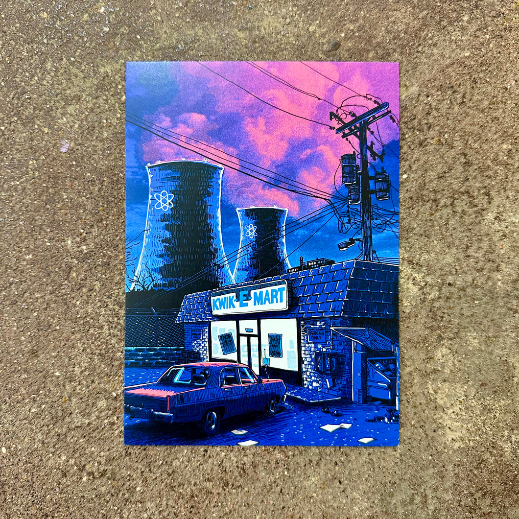 Springfield Mini Print Postcard | Kwik-E-Mart | Tim Doyle (TX)