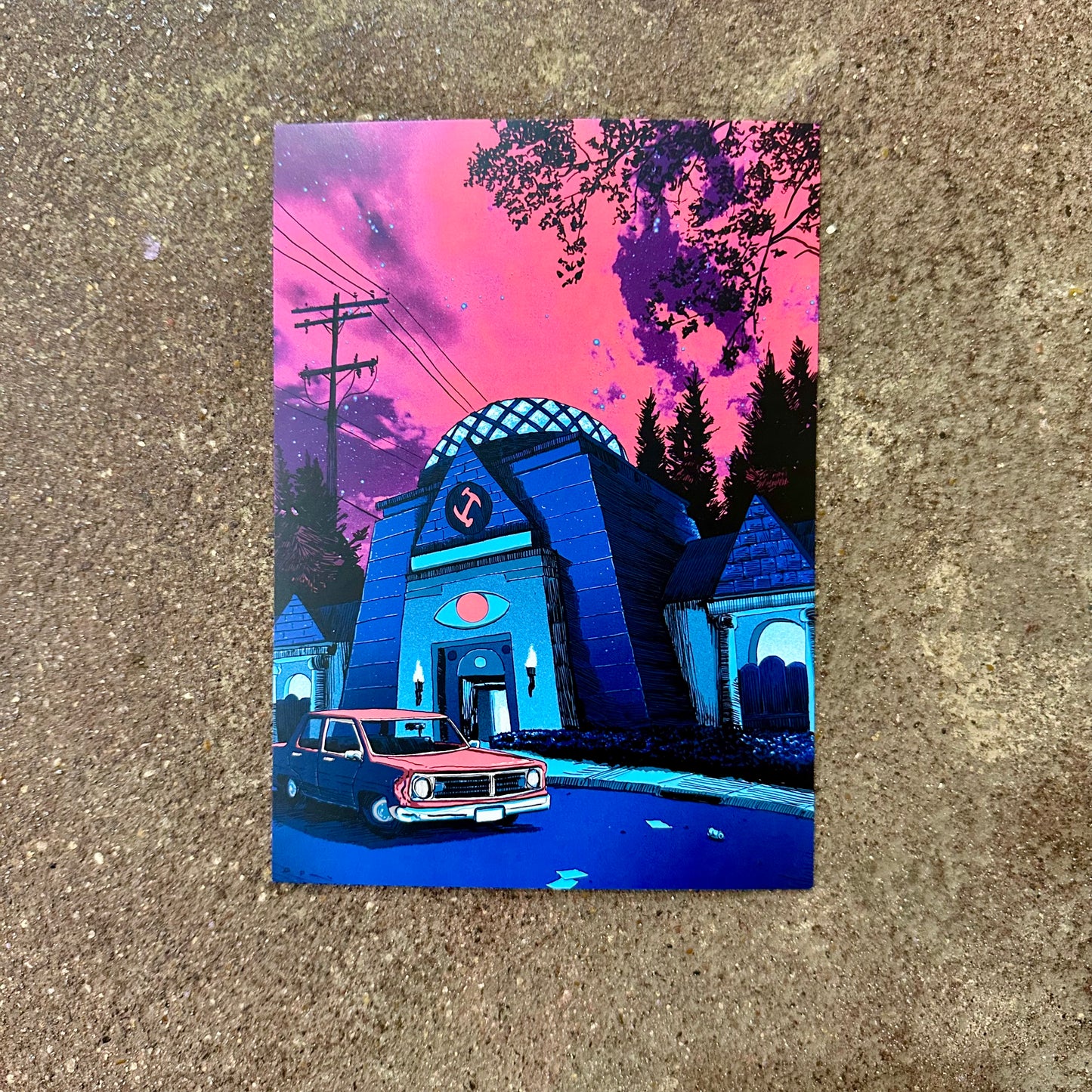 Springfield Mini Print Postcard | Stonecutters Lodge | Tim Doyle (TX)