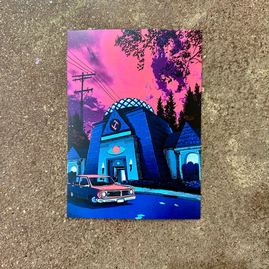 Springfield Mini Print Postcard | Stonecutters Lodge | Tim Doyle (TX)