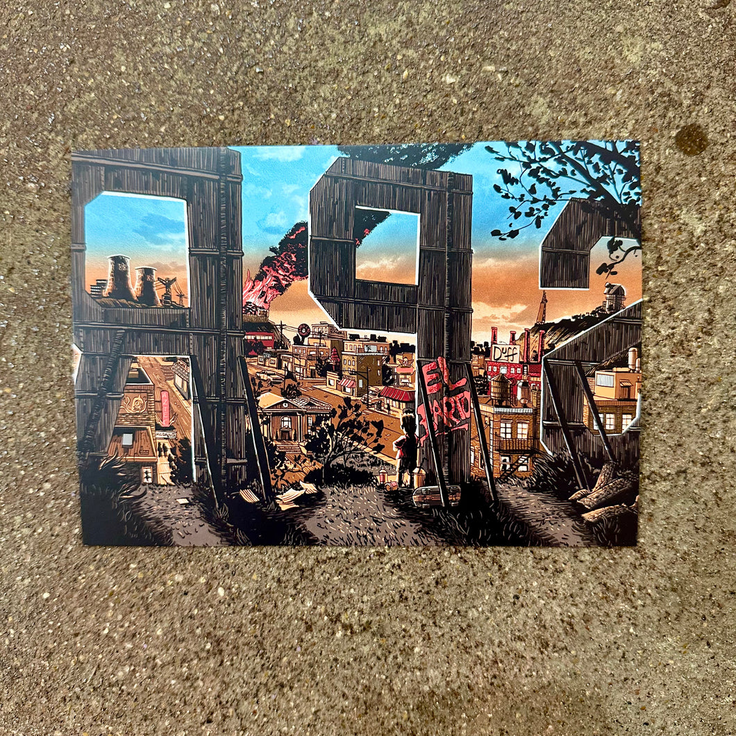 Springfield Mini Print Postcard | Springfield Sign-Day | Tim Doyle (TX)