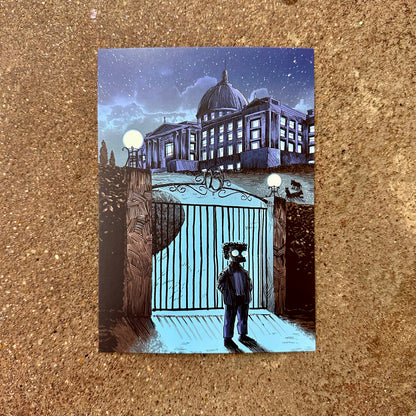 Springfield Mini Print Postcard | Burns Manor | Tim Doyle (TX)
