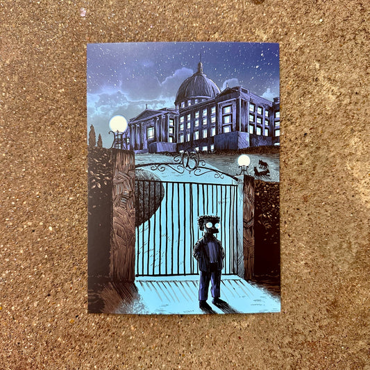 Springfield Mini Print Postcard | Burns Manor | Tim Doyle (TX)