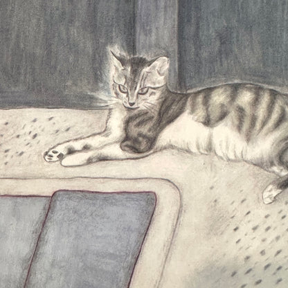 Cat Art Print (貓) | Yu Feng (馮羽) | Hong Kong