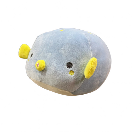 Marshmallow Aquamie Trunkfish Plush Cushion | Liv Heart (Japan)