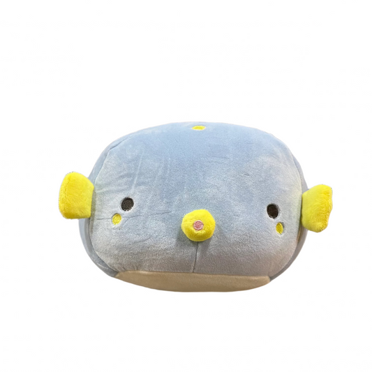 Marshmallow Aquamie Trunkfish Plush Cushion | Liv Heart (Japan)