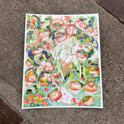 Ripe Persimmons Art Print | Koyamori (CAN)