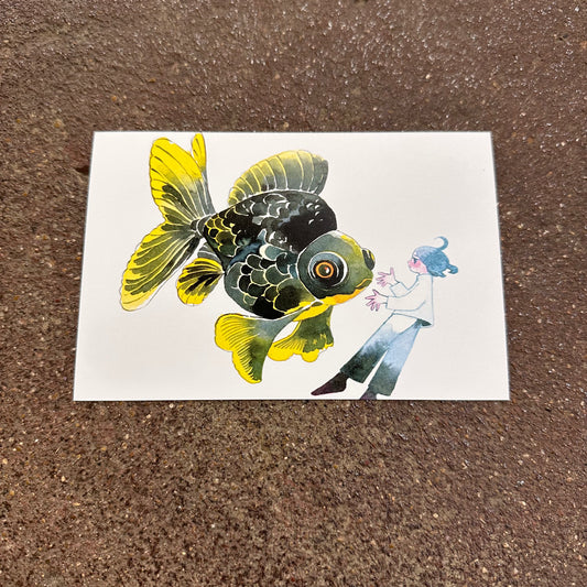 Kingyo Series Mini Print | Black | Koyamori(CAN)