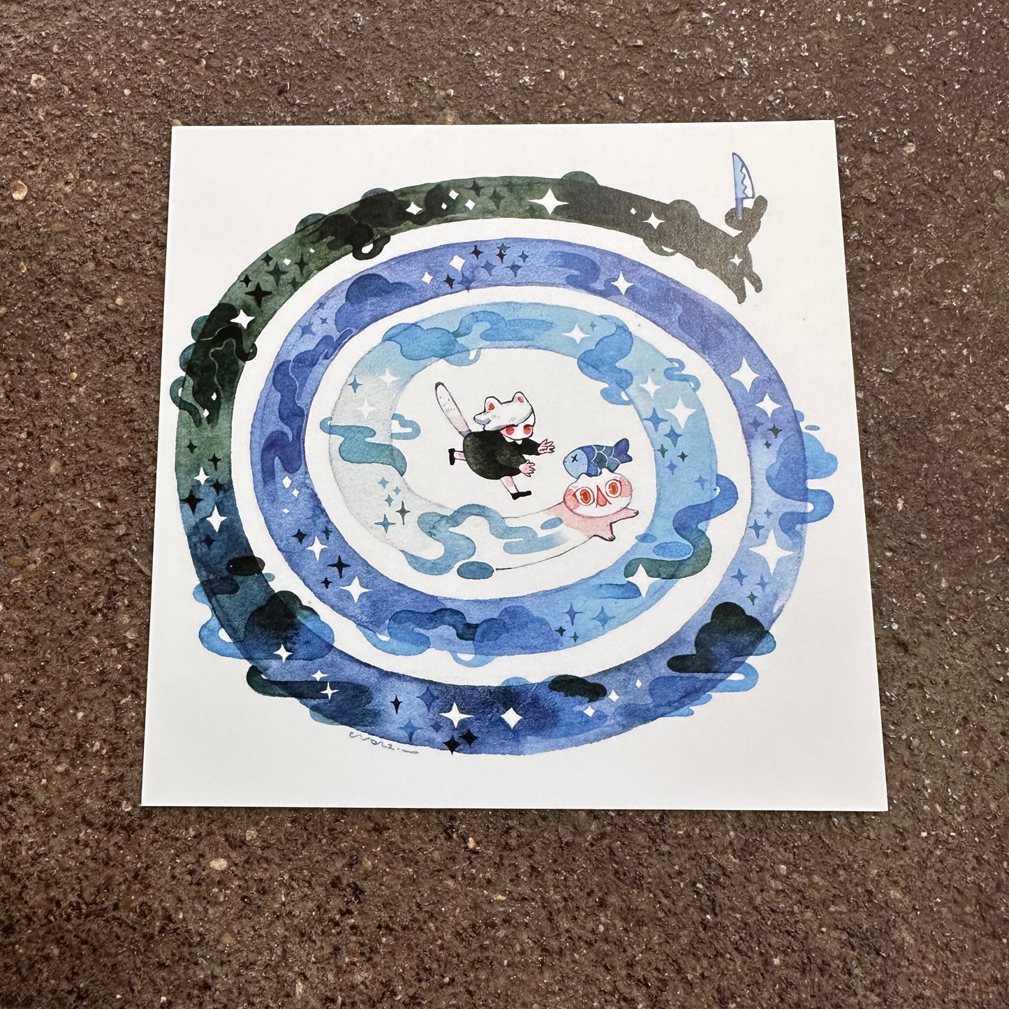 Spook Series Mini Print | Fish | Koyamori (CAN)