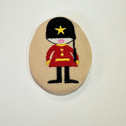 Royal Guard Embroidered Brooch (Japan)