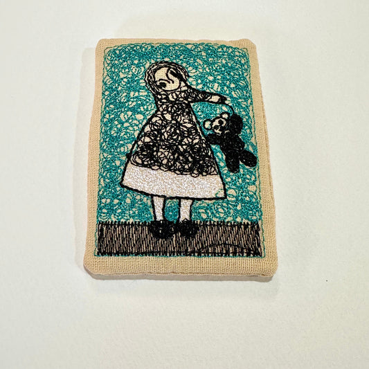 Dancing Girl Embroidered Brooch (Japan)