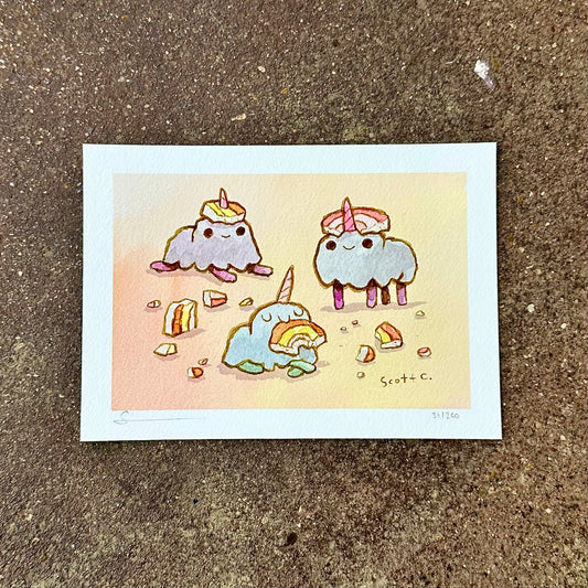Unicorn Snack Art Print | Scott C (CA)