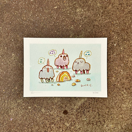 Unicorn Songs Art Print | Scott C (CA)