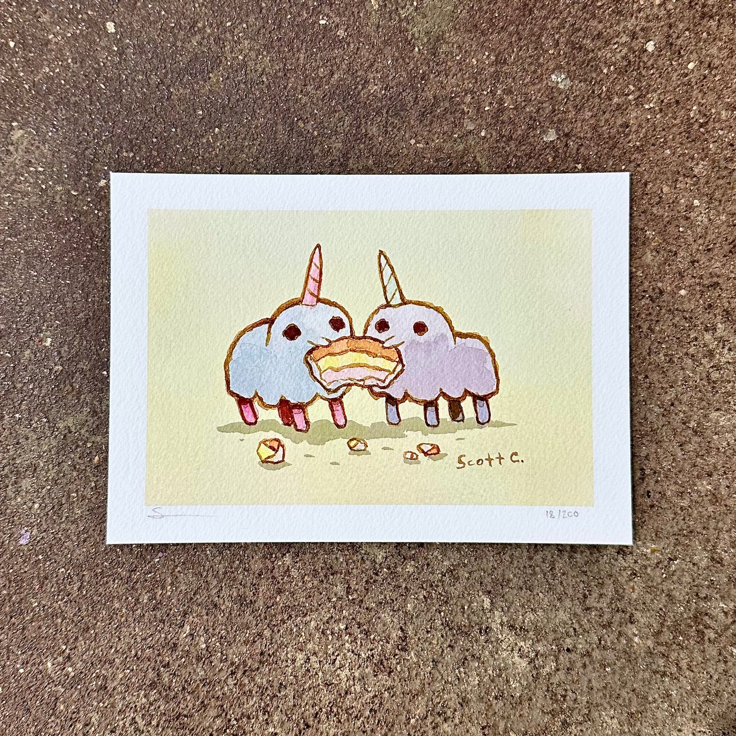 Unicorn Share Art Print | Scott C (CA)