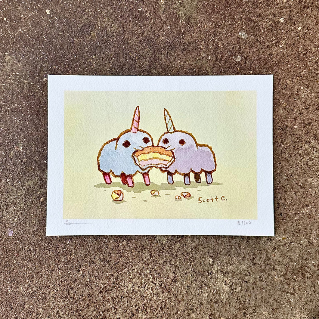 Unicorn Share Art Print | Scott C (CA)