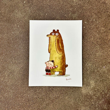 Hug Bear Art Print | Scott C (CA)