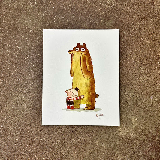 Hug Bear Art Print | Scott C (CA)